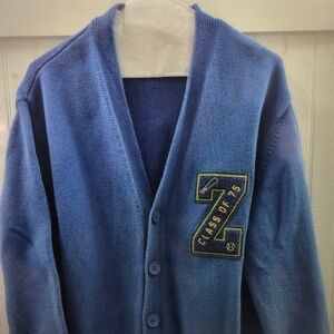 Blue Cardigan Sweater